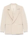 Costumein Double-breasted Blazer In Neutrals