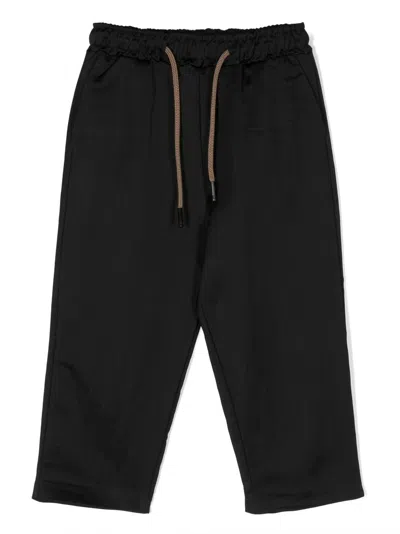 Costumein Kids' Drawstring-waist Track Pants In Black