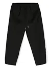 Costumein Drawstring Virgin Wool Trousers In Black