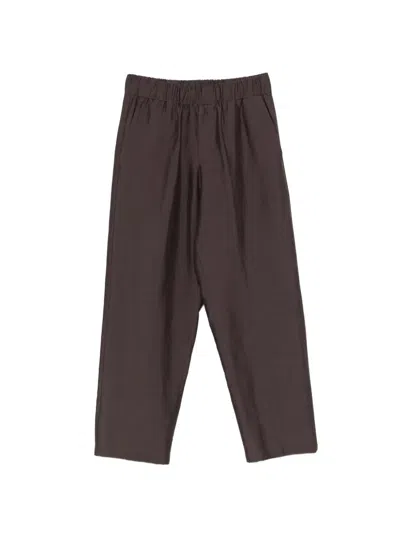 Costumein Elasticated Trousers In Brown