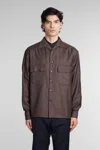 Costumein Man Shirt Cocoa Size 40 Virgin Wool In Brown