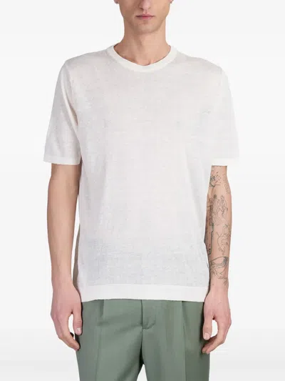 Costumein Fine-knit T-shirt In Neutrals