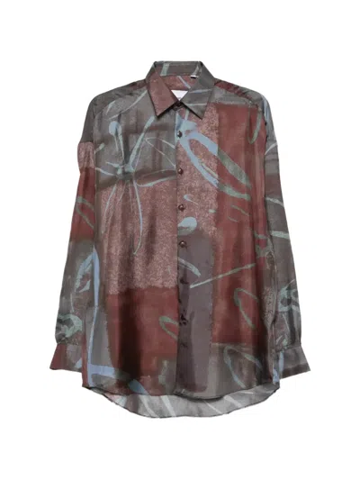 Costumein Floral-print Long-sleeve Shirt In Multi