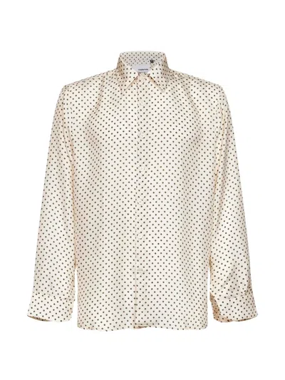 Costumein Geometric-print Long-sleeve Shirt In Neutral