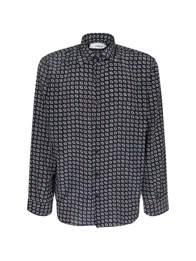 Costumein Geometric-print Shirt In Black
