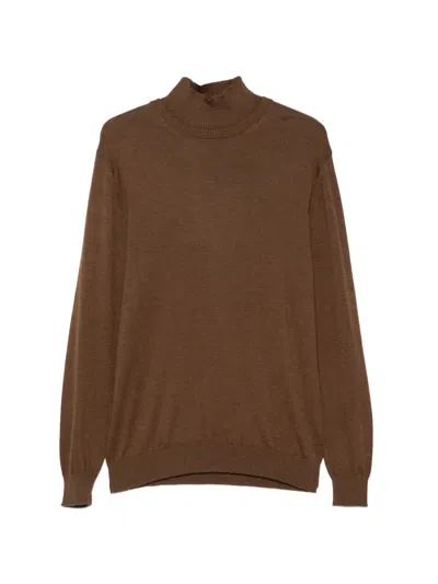 Costumein High-neck Knitted Sweater In Black