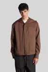 Costumein Hoodie T Casual Jacket In Brown Wool In Brown