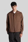 Costumein Hoodie T Casual Jacket In Brown Wool In Brown