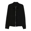 Costumein Zip-front Collared Jacket In Black