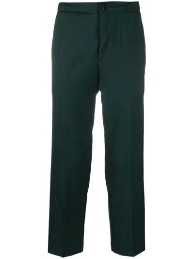 Costumein Jean 19 Tailored Cropped Trousers In Green