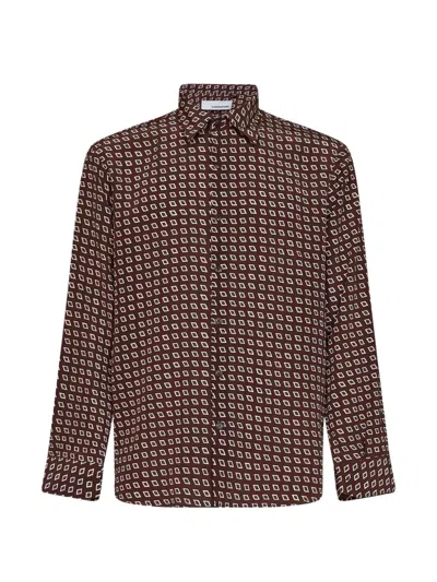Costumein Jerome Geometric-print Long-sleeve Shirt In Multi