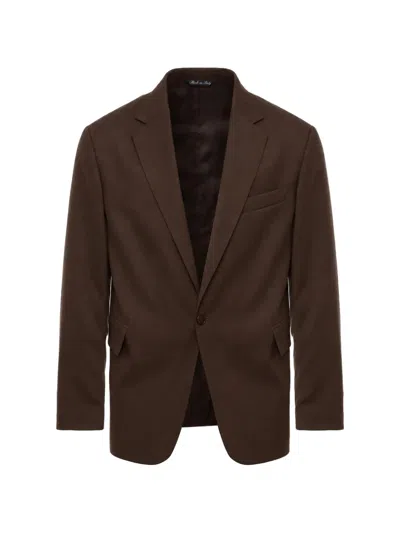 Costumein Joel Single-breasted Blazer In Brown