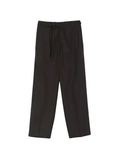 Costumein John Belted Straight-leg Trousers In Brown