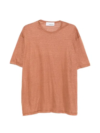 Costumein Komodo Contrast-stitch Short-sleeve T-shirt In Orange