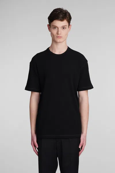 Costumein Liam T-shirt In Black Linen