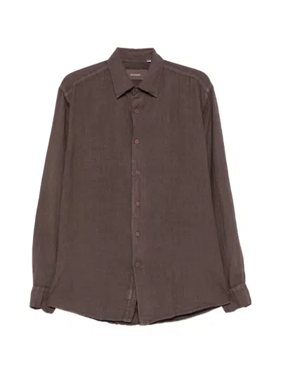 Costumein Linen Shirt In Brown