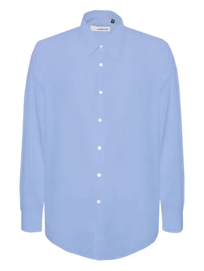 Costumein Long-sleeve Button-up Shirt In Blue