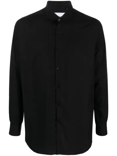 Costumein Long-sleeve Lyocell Shirt In Black