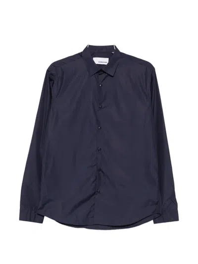 Costumein Long-sleeve Button-down Shirt In Blue