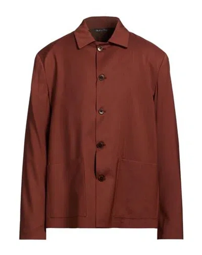 Costumein Man Blazer Brown Size 36 Virgin Wool