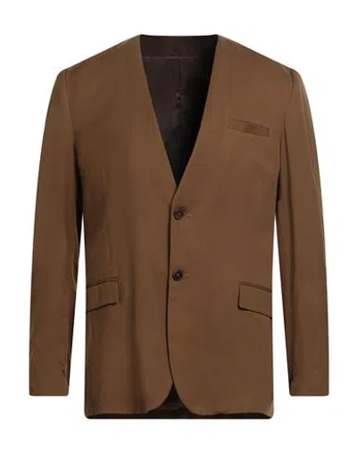 Costumein Man Blazer Brown Size 40 Lyocell