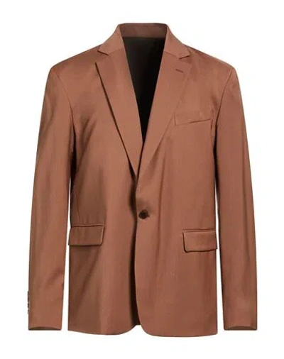 Costumein Man Blazer Brown Size 42 Virgin Wool