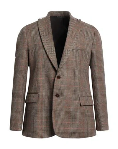 Costumein Man Blazer Camel Size 40 Polyester, Rayon In Beige