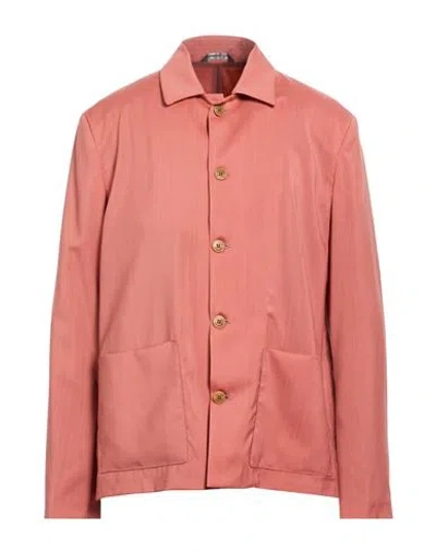 Costumein Man Blazer Coral Size 38 Virgin Wool In Pink