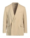Costumein Man Blazer Sand Size 42 Linen, Viscose, Elastane In Beige