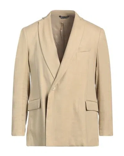 Costumein Man Blazer Sand Size 42 Linen, Viscose, Elastane In Beige