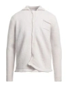 Costumein Man Cardigan Light Grey Size Xl Mohair Wool, Polyamide, Elastane In Grey