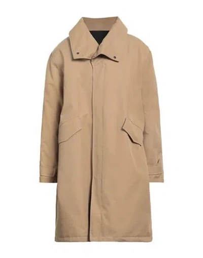 Costumein Man Coat Camel Size 42 Cotton, Polyamide