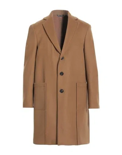 Costumein Man Coat Camel Size 42 Wool, Polyamide, Cashmere In Beige