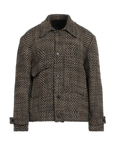 Costumein Man Coat Khaki Size 42 Virgin Wool, Acrylic, Polyamide, Polyester In Sand