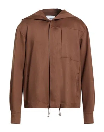 Costumein Man Jacket Brown Size 38 Virgin Wool