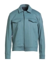 Costumein Man Jacket Slate Blue Size 40 Virgin Wool, Cashmere In Green