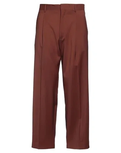 Costumein Man Pants Brown Size 34 Virgin Wool