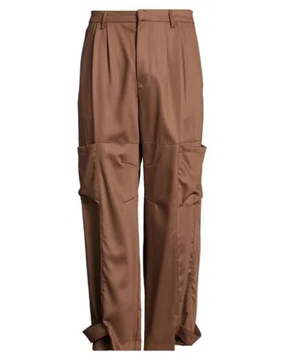 Costumein Man Pants Brown Size 34 Virgin Wool In Multi