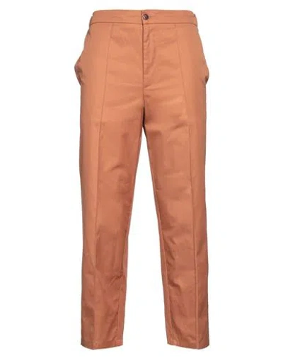 Costumein Man Pants Rust Size 34 Cotton In Red
