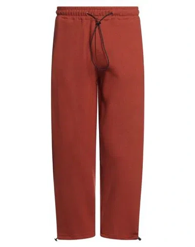 Costumein Man Pants Rust Size Xs Virgin Wool, Polyamide In Red
