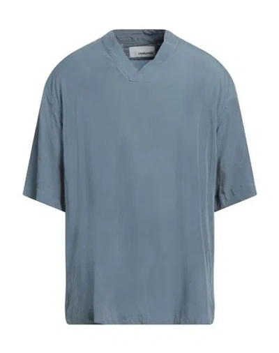 Costumein Man Shirt Azure Size 38 Lyocell In Blue
