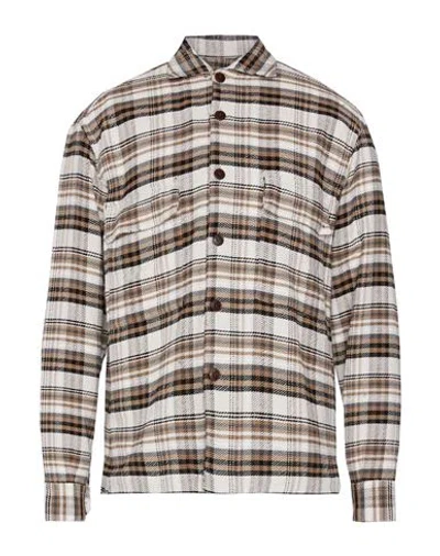 Costumein Man Shirt Beige Size 42 Cotton