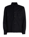 Costumein Man Shirt Black Size 36 Virgin Wool, Polyamide In Black