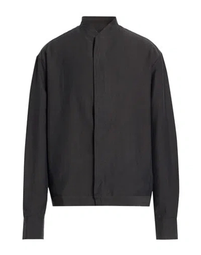 Costumein Man Shirt Black Size 40 Lyocell, Polyamide