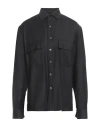 Costumein Man Shirt Black Size 40 Virgin Wool