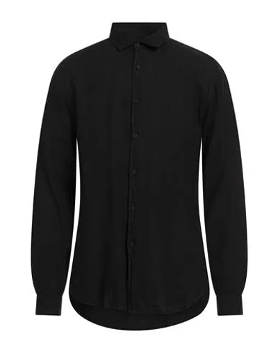 Costumein Man Shirt Charcoal Size 44 Linen