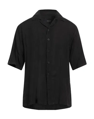 Costumein Man Shirt Dark Brown Size 44 Linen