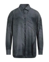Costumein Man Shirt Grey Size 40 Silk