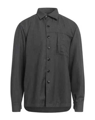 Costumein Man Shirt Grey Size 40 Virgin Wool In Gray