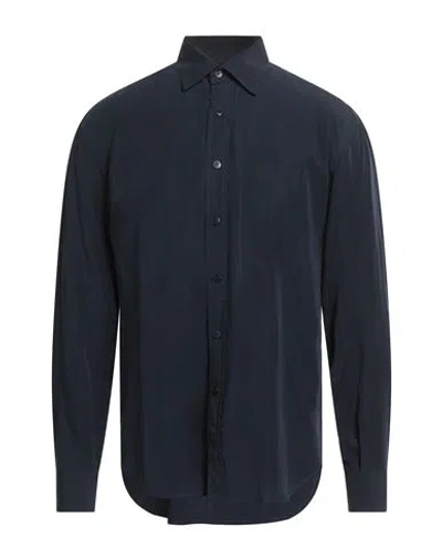 Costumein Man Shirt Midnight Blue Size 40 Lyocell